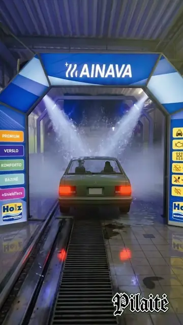 Automobilis įvažiuoja į tunelį Pilaitėje